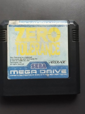 Sega Mega Drive Zero Tolerance употребявана