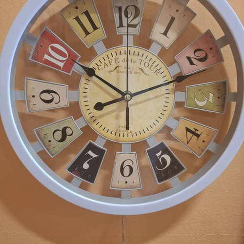 Wall clock analog new, 30 cm diameter