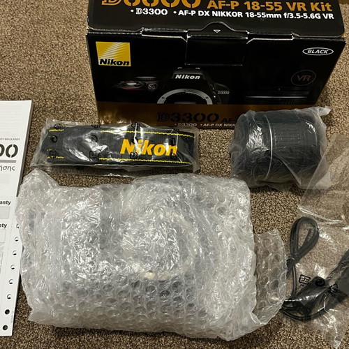 Nikon D3300 camera and two lenses new bundle