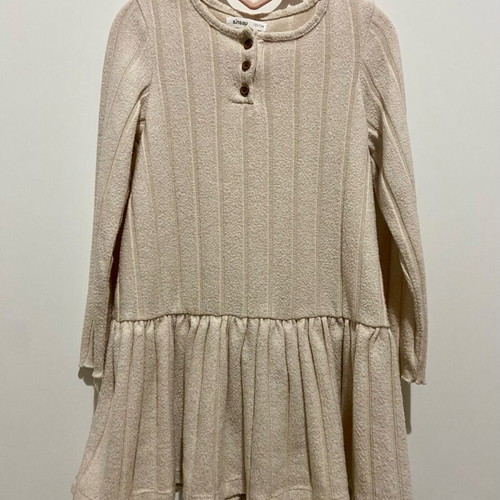 Sinsay girls dress size 122 cm new, beige