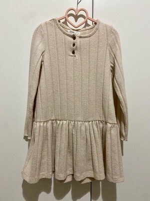 Sinsay girls dress size 122 cm new, beige