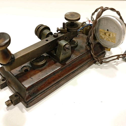 Morse Telegraph used with diskettes and cassettes