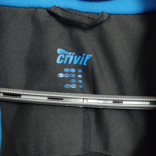 Crivit waterproof jacket black XL
