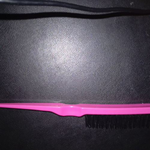 Teasing Brush Volume Brush bright pink magenta with black bristles like new