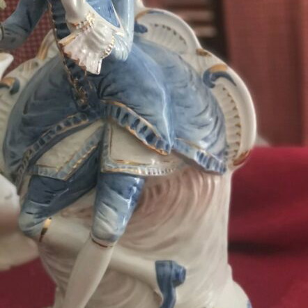 Porcelain figurine man handmade, like new