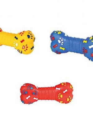 Trixie dog toy bone 15cm new, vinyl with sound