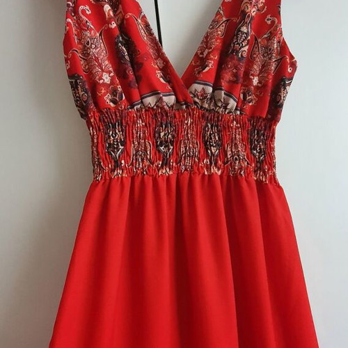 Dress like new, multicolored, size M (38)