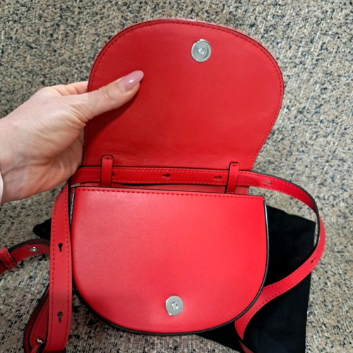 Karl Lagerfeld red crossbody bag brand new leather