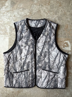 Sleeveless jacket, grey and beige, XL