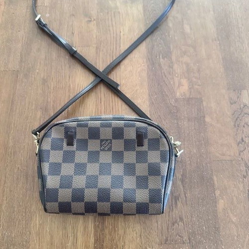Louis Vuitton damier crossbody bag used, brown