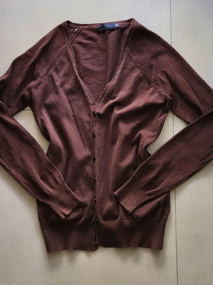 Zara brown vintage cardigan like new, cotton