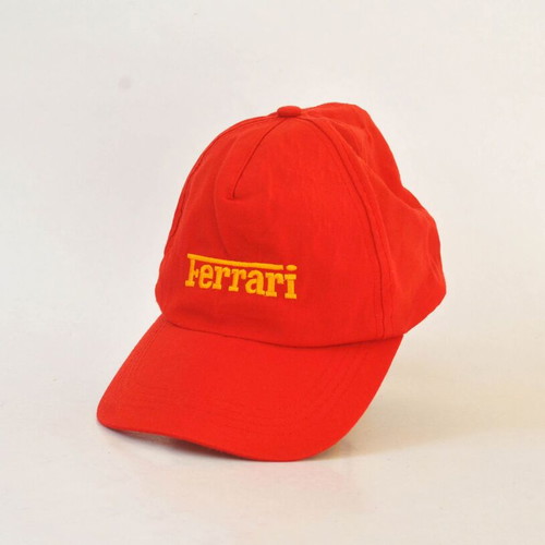 Ferrari vintage red baseball cap with embroidered logo used