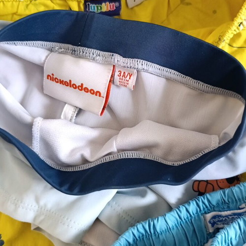 Swimwear and shorts used for 3-year-old boy in very good condition