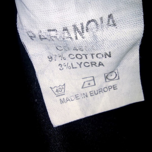 Paranoia Y2K Vintage Low Rise Cargo Pants used, black and gray
