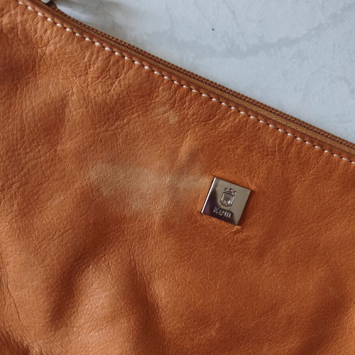 KEM shoulder bag used, orange, 25cm x 13cm