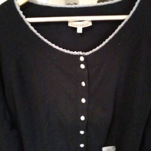 Manoukian women's cardigan black like new, size XL