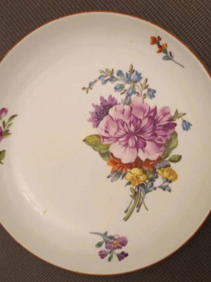 Meissen Plate Marcolini Period 1774-1814 used