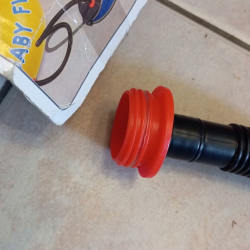 Foot pump like new with multiple valve sizes and instructions