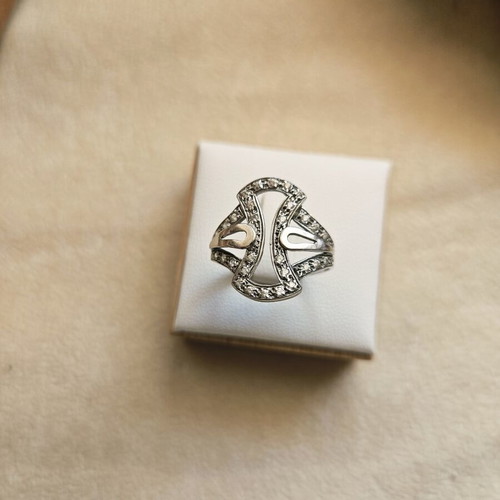 White gold ring 585 14K