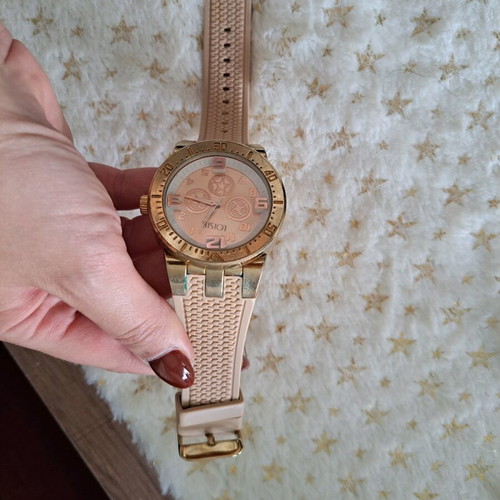 Loisir watch used, beige with thick strap