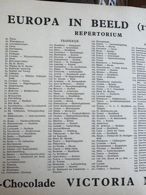 Europa In Beeld Collectible Album used by Victoria S.A. Bruxelles
