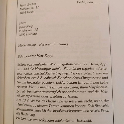 Book of German essays like new