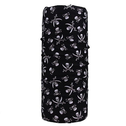 Bandana face mask #9 new, polyester with skull print