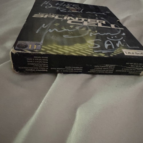 Splinter Cell PC Big Box signed by Sam Fischer like new