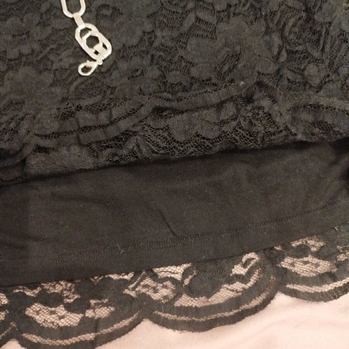 Elegant black lace dress XXL new