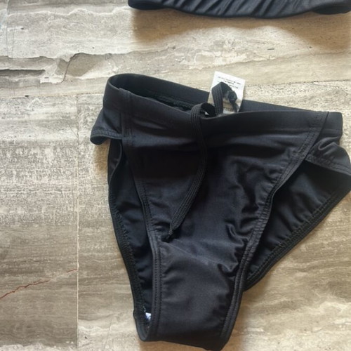 Adidas women's black sports swimsuit set, size XS