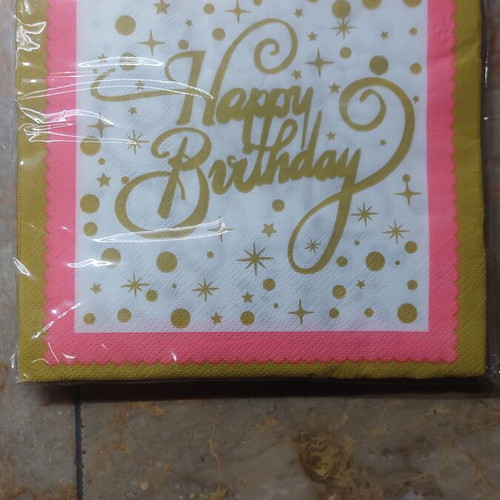 Χαρτοπετσέτες πάρτι Happy Birthday καινούργιες