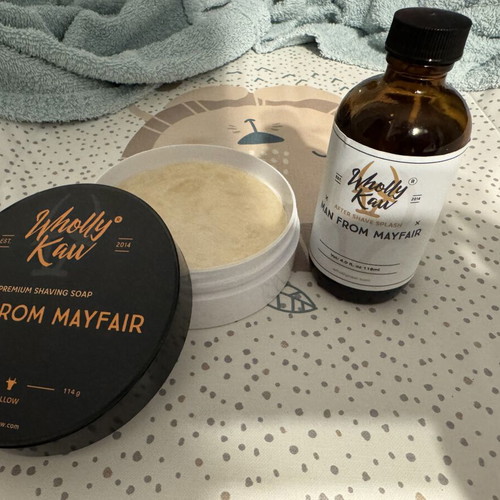 Wholly Kaw Man From Mayfair Traditional Shaving Set like new