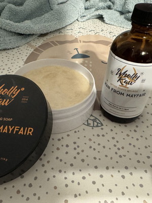Wholly Kaw Man From Mayfair Traditional Shaving Set like new