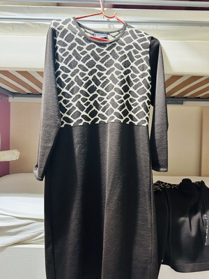 Women's set dress with jacket ROMA like new, brown