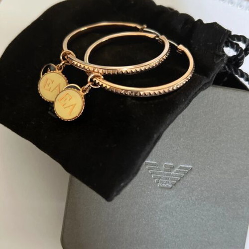 Emporio Armani earrings like new, gold color