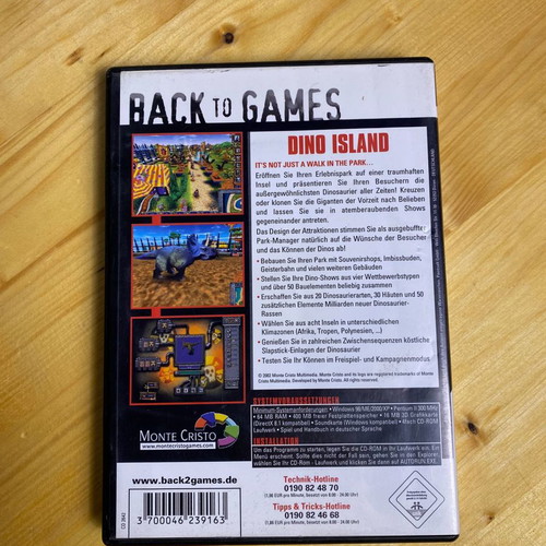Dino Island PC game used, in German