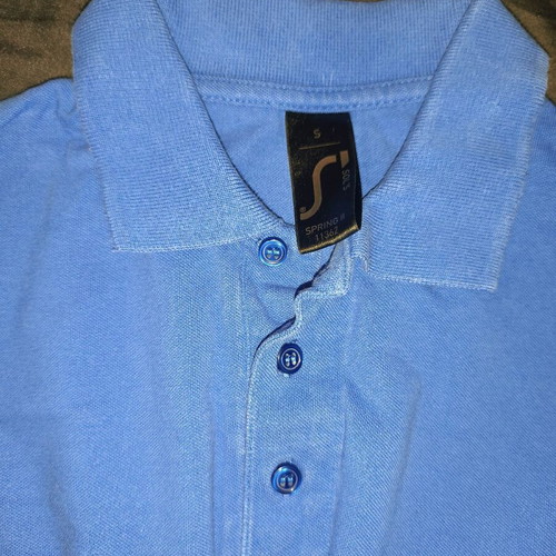 Polo shirt used, blue, size S/L