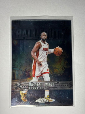 2025-26 Topps Chrome NBA Ball of Duty Dwyane Wade Heat card like new