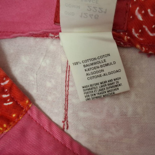 Fiorucci Grace vintage skirt used with strawberry print, made in Italy