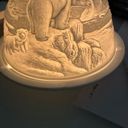 Candle holder like new, beautiful, gypsum