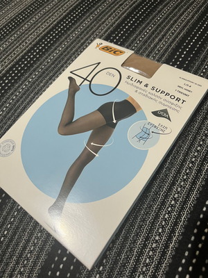 Slim and Support Tights new, size large, honey color