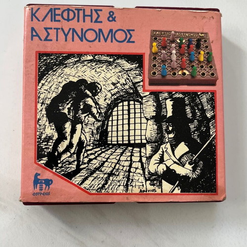 Pocket board game Klefthis kai Astynomos new