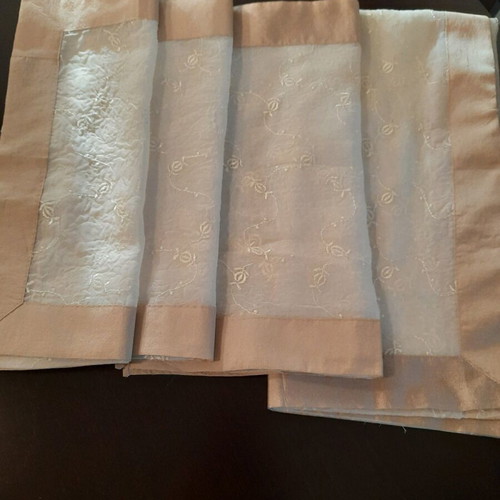 Set of tablecloth and runners in earthy colors, new