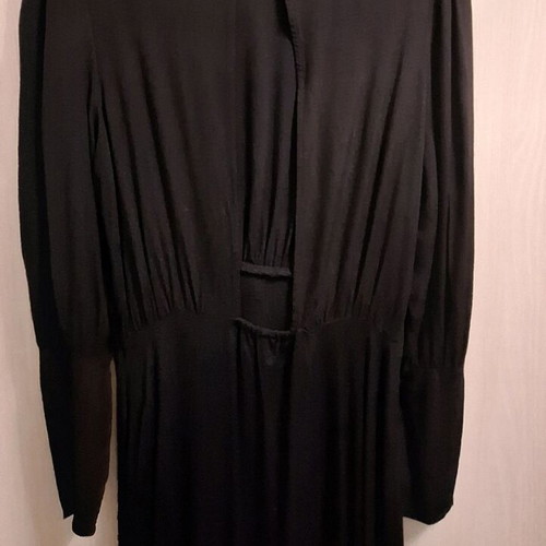 H&M maxi dress black with back opening size 42 like new