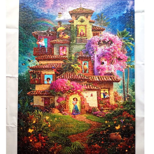 Encanto framed puzzle like new, 50x70cm wall decoration