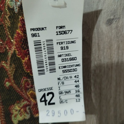 Britta Modelle Vintage Vest Size 42 New with Tag