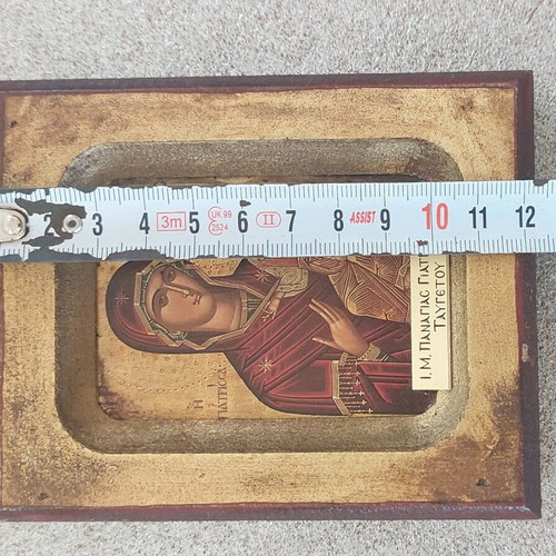 Wooden icon of Panagia Giatrissa