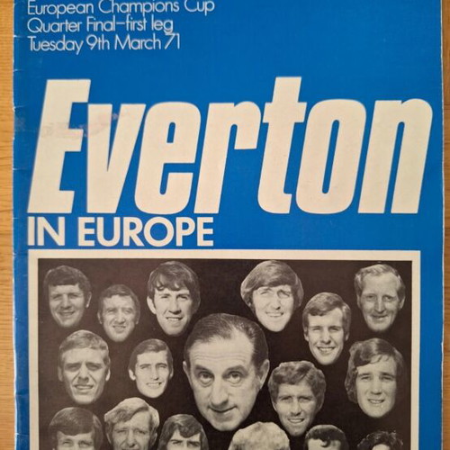Everton Panathinaikos match programme like new, authentic