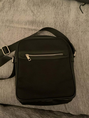 Lanetti men's shoulder/crossbody bag black like new