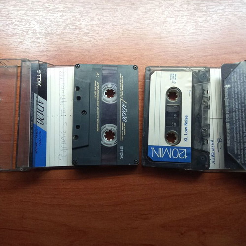 TDK AD 120 Micra audio tapes used, pack of 2, 1980s